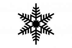 Arquivo dxf de desenho de floco de neve