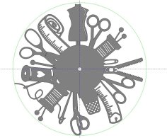 Laser Cut Tailor Wall Clock