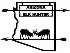 Fichier dxf Arizona Elk Hunter
