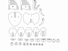 Golova Slona dxf File