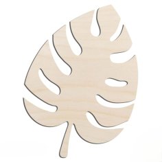 Laser Cut Unfinished Wood Monstera Leaf Shape