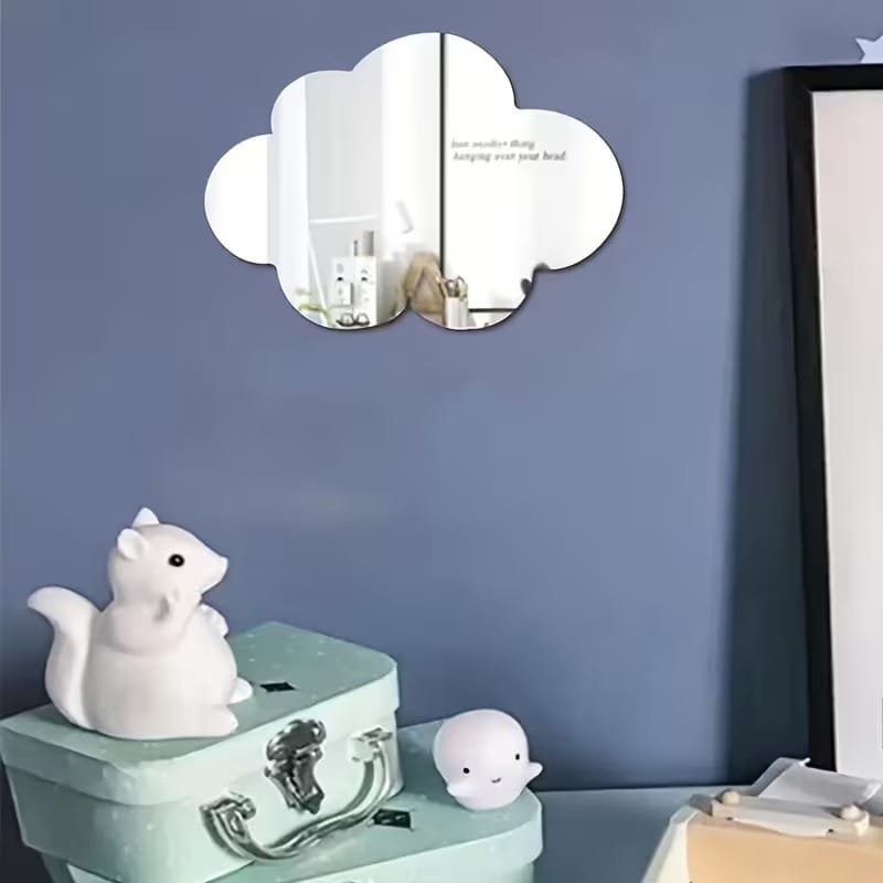 Laser Cut Vintage Style Acrylic Cloud Mirror