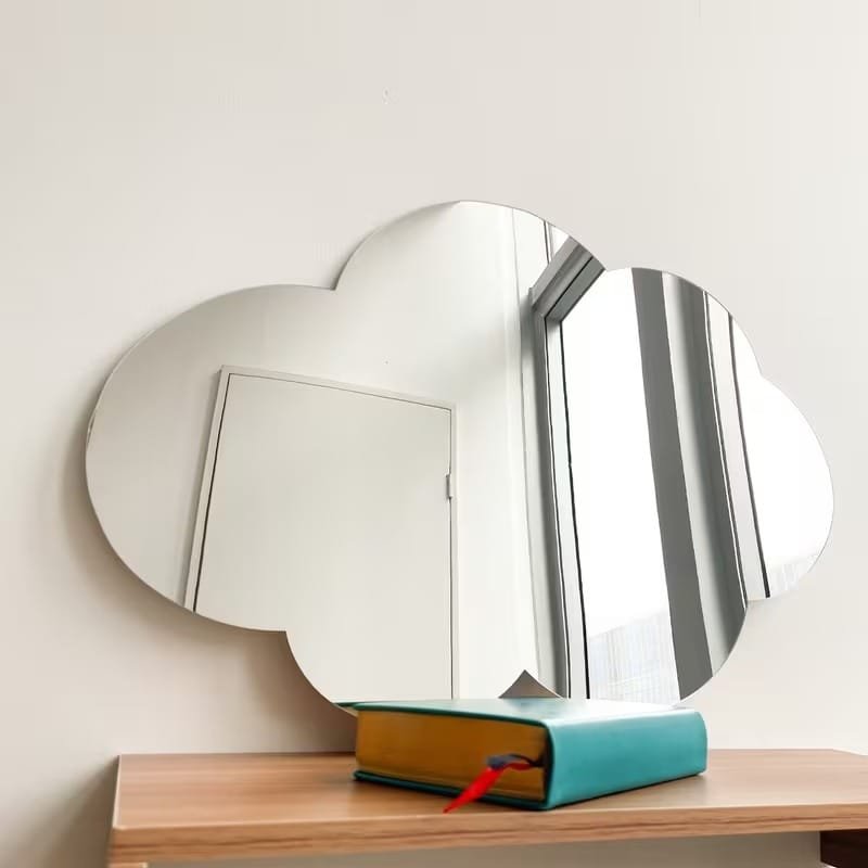 Laser Cut Vintage Style Acrylic Cloud Mirror