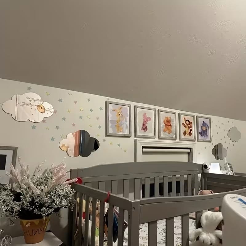 Laser Cut Vintage Style Acrylic Cloud Mirror