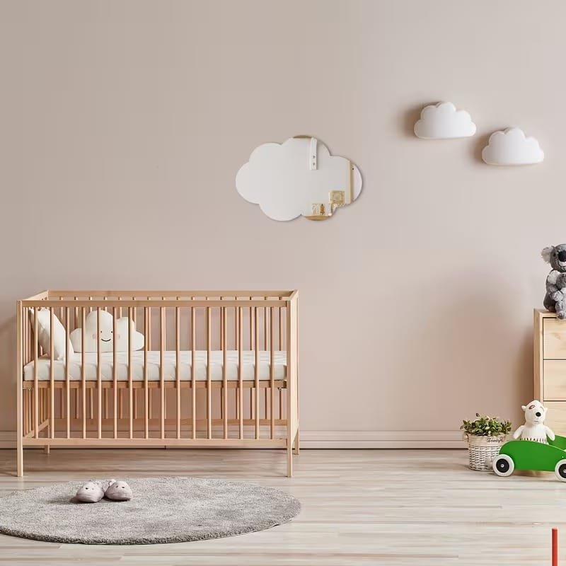 Laser Cut Vintage Style Acrylic Cloud Mirror