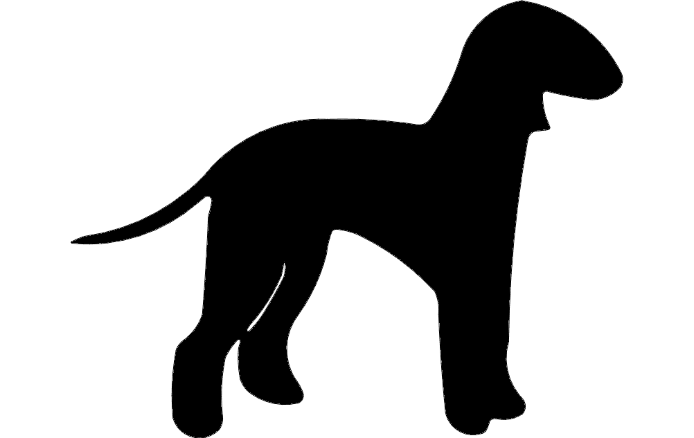 Silhouette Hund dxf-Datei