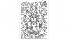 Zodiac dxf File