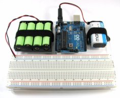 Laser Cut Arduino Holder With Battery Mounts