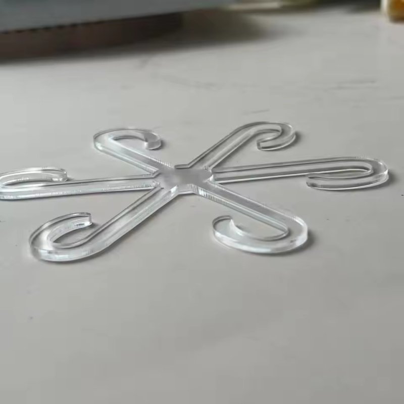 Laser Cut Plant Stem Support Clips Clear Acrylic Plant Holders