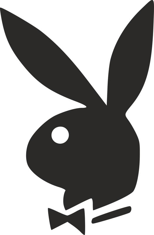 Playboy tavşanı logosu dxf Dosyası