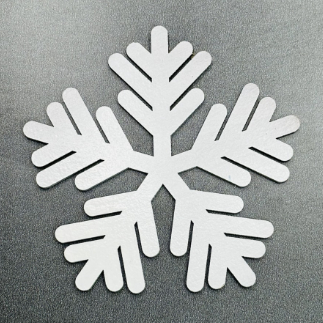 Laser Cut Snowflake Template SVG File