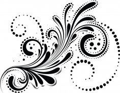 Abstract Swirl Design Element Free Vector