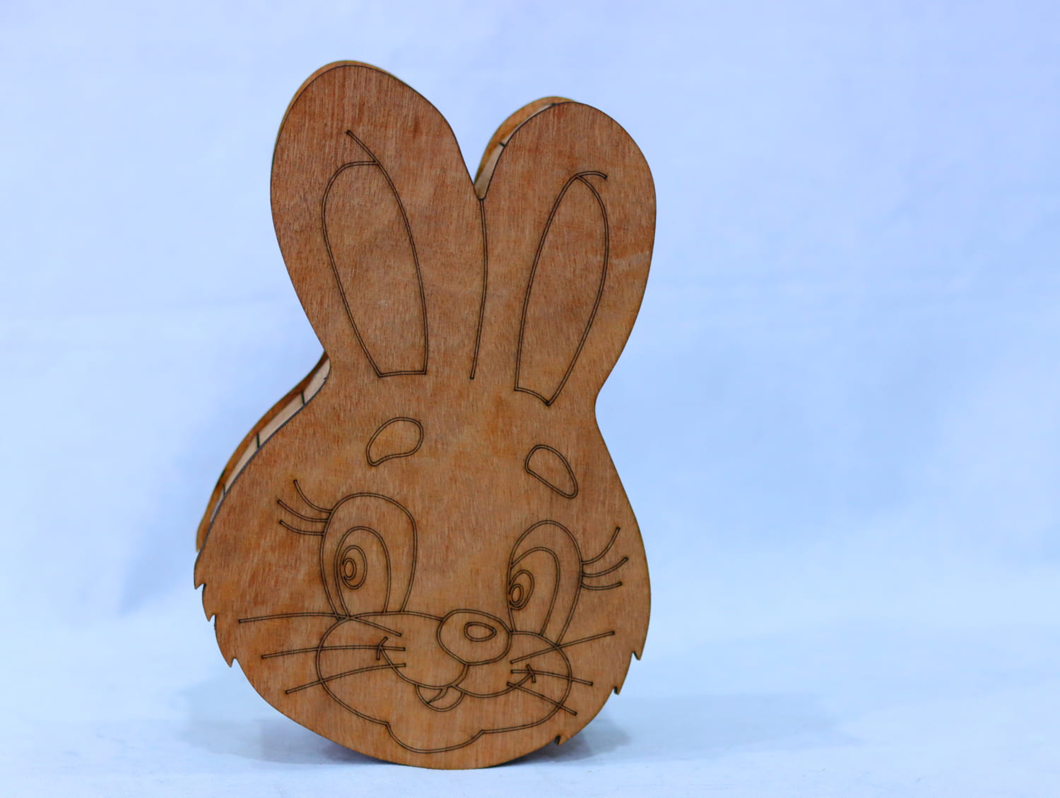 Laser Cut Easter Bunny Box 3mm Free Vector