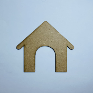Laser Cut Unfinished Wooden Dog House Cutout Free Vector