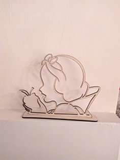 Laser Cut Snow White with Apple DXF File