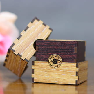 Laser Cut Wooden Ring Box Free Vector