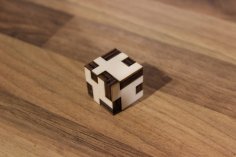 Laser Cut Wooden Cube Puzzle Box SVG File