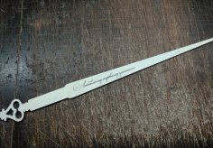 Palo de puntero de madera para profesor cortado con láser