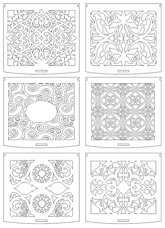 Laser Cut New Year Gift Box 6 Patterns Free Vector cdr Download - 3axis.co