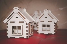 Laser Cut Toy House Template Free Vector