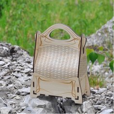 Túi trang sức bằng gỗ cắt bằng laser