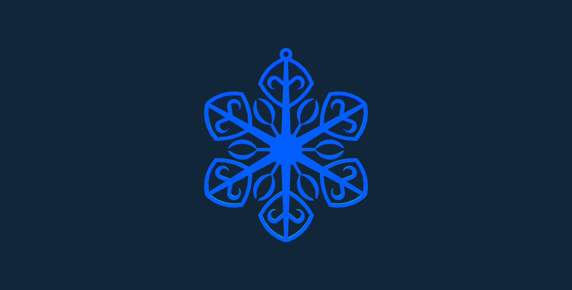 Arquivo de design de floco de neve 5 stl