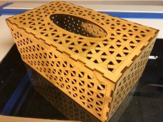 Caja de pañuelos de madera contrachapada de abedul de 3 mm