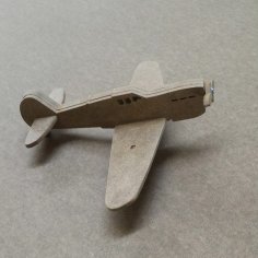 Laser Cut 3D Toy Plane DXF File