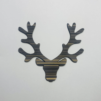 Laser Cut Reindeer Head Wood Cutout Unfinished Wood Craft Blank Free Vector