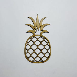 Laser Cut Pineapple Shape Unfinished Wood Cutout Free Vector