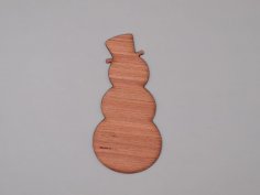 Laser Cut Unfinished Snowman Wood Cutout Free Vector