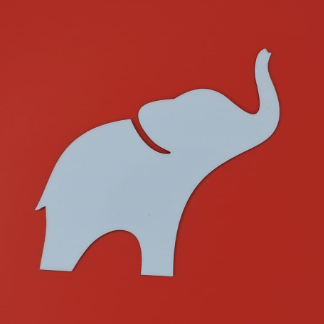 Laser Cut Elephant Shape Unfinished Wood Animal Cutout Free Vector