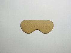 Laser Cut Eye Mask Wood Blank Cutout Free Vector