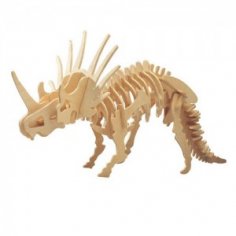 Styracosaurus 3D Puzzle DXF File
