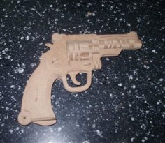 Laser Cut British Bulldog Revolver Toy Gun DXF File