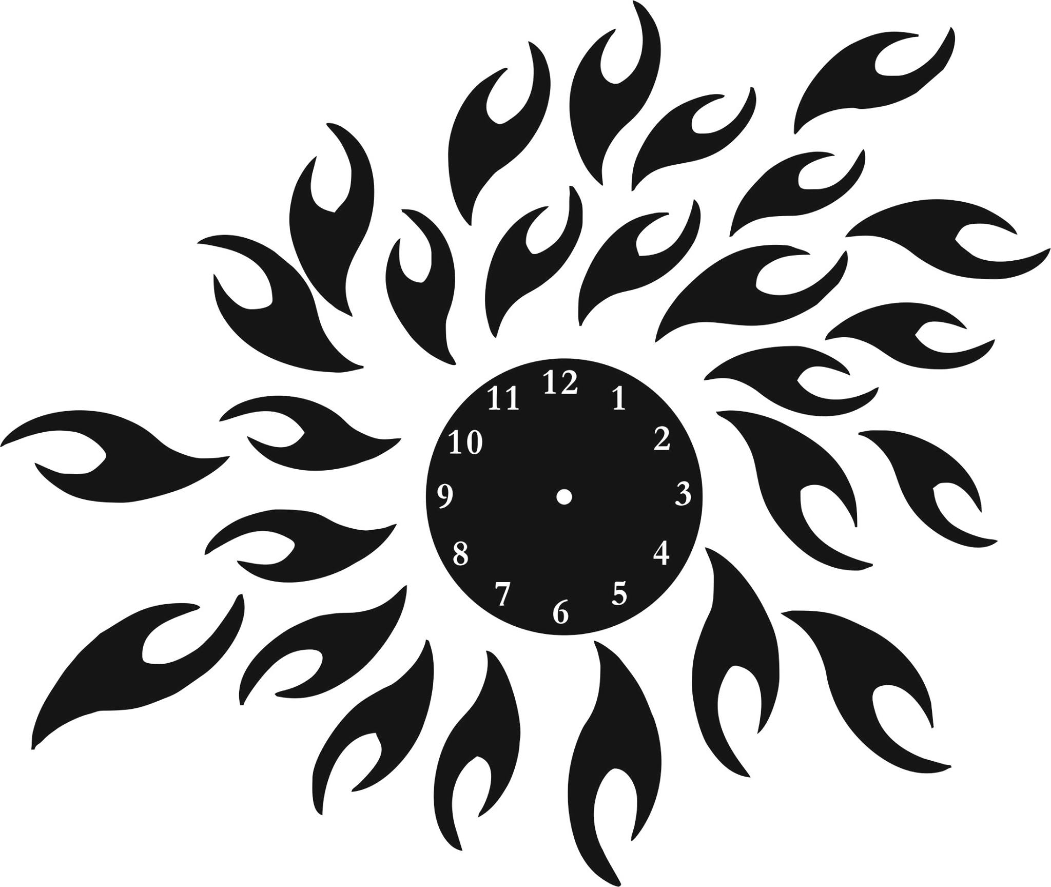 Sun Clock Vektorgrafiken jpg-Bild