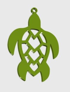 Turtle Mesh Pendant 3D Printer Model