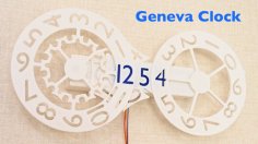 Digital Geneva Clock 3D Printer Model