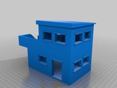 Two Story Building For 28mm Gaming 3D Printer Model