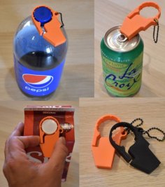 Keychain Bottle And Can Opener 3D Printer Model