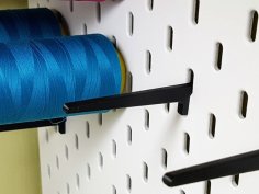 Spool Thread Holder For IKEA SKADIS Pegboard 3D Printer Model