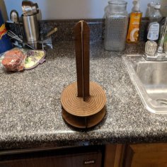 Laser Cut Paper Towel Stand