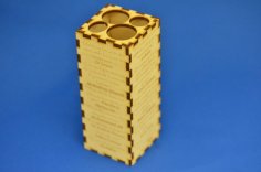 Laser Cut Pencil Holder with Quotes