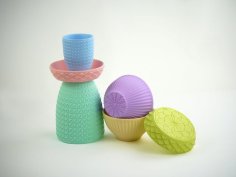 Pastel Containers 3D Printer Model