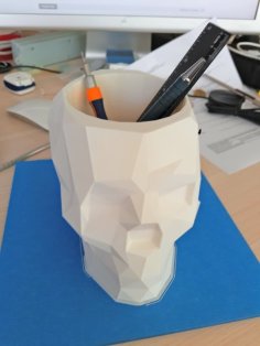 Skull PenHolder V2 3D Printer Model