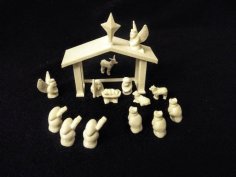 No-Supports Nativity Set 3D Printer Model