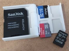 Mini MicroSD Card Case 3D Printer Model