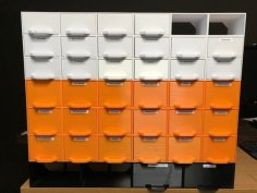 Multi Box Storage System Rack 3D Printer Model