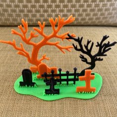 Halloween Graveyard 3D Printer Model