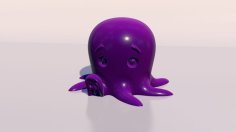 Cute Octopus Following Eyes V2 3D Printer Model